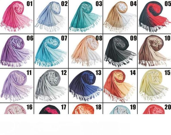 

double color gradient cashmere scarf pashmina scarves, shawls ponchos wraps silk scarf 170*70cm min order 10 pieces ing, Blue;gray