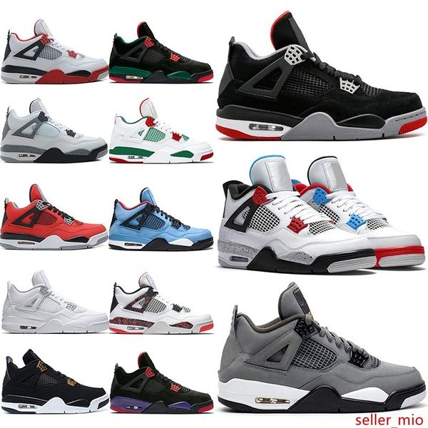 

4 cool grey 4s og breed for 2019 мужская баскетбольная обувь белый цемент огонь красная татуировка тренер спортивные спортивные кроссовки ра