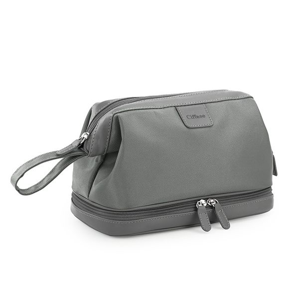 

waterproof men portable makeup bag multipurpose double-deck organizer women necessaries wash cosmetic toilet bag