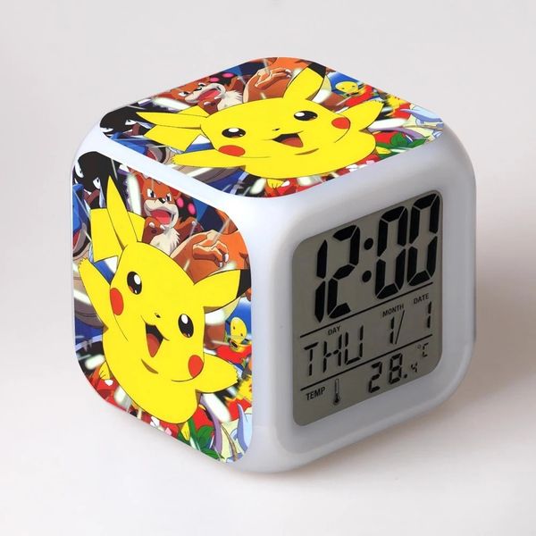

novel pokemon pikachu digital alarm clock night light