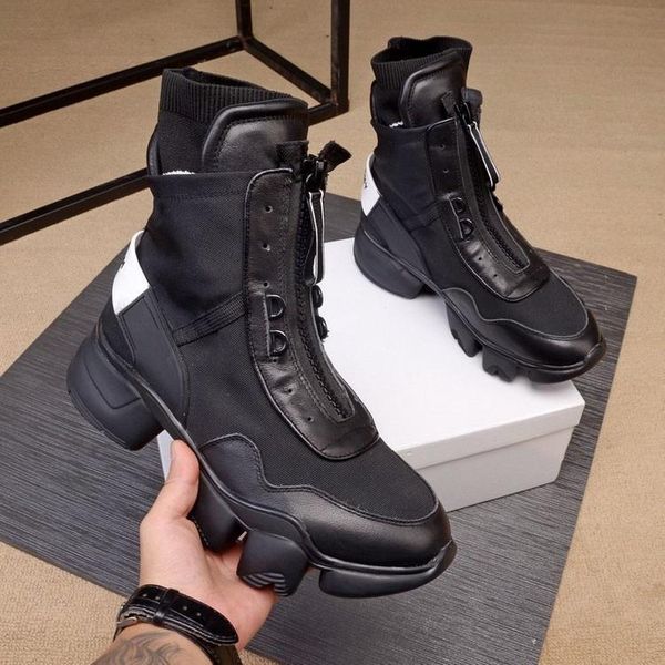 

new arrivals men black white genuine leather sports ankle boots,brand designer men martin motorcycle boots winter casual shoes size 38-44