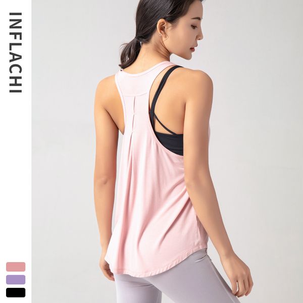 

quick dry loose yoga vest gym t shirt women's hollow out sport t shirts running loose sleeveless vest fitness women tank, White;red