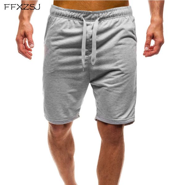 

бренд ffxzsj solid color plat 5 минут брюк, мужские пятиточечные брюки, мужские мешковатые брюки хлопок эластичный пояс длина до колен, White;black