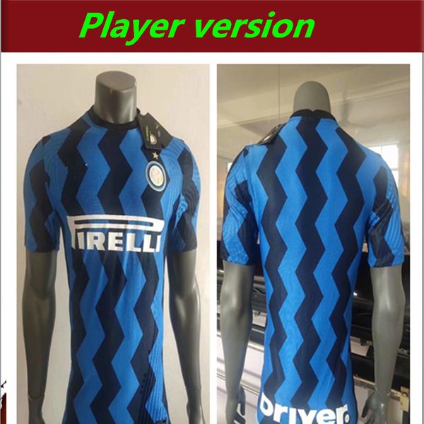 

new player version eriksen lukaku lautaro home away inter 2020 2021 milan soccer jerseys barella 19 20 21 football shirt men sets uniform, Black;yellow