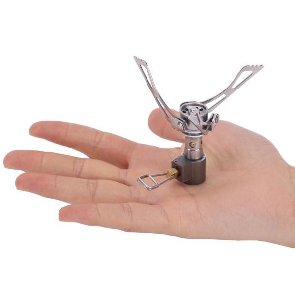 

sports & entertainment 000w 45g camping oven gas stove outdoor folding survival furnace stove pocket picnic cooking gas cooker