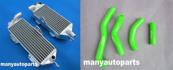

for aluminum radiator kx250/kx 250 1988 1989 88 89 & hose green new