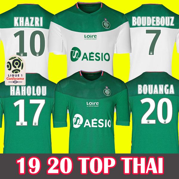 

19 20 AS Saint Etienne Soccer Jerseys HOME AWAY 2019 2020 ASSE Etienne maillot de foot KHAZRI CABELLA BERIC NORDIN HAMOUMA Football shirts