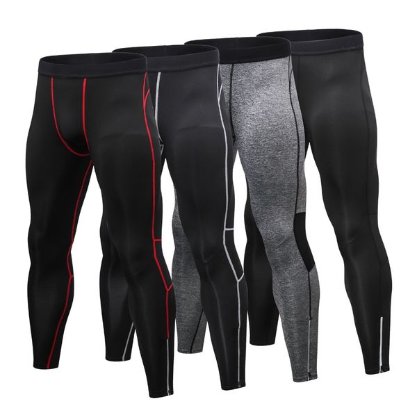 

new arrival zipper fluorescence sport running pants men quick dry night jogging pant gym fitness nightwear sport trousers, Black;blue