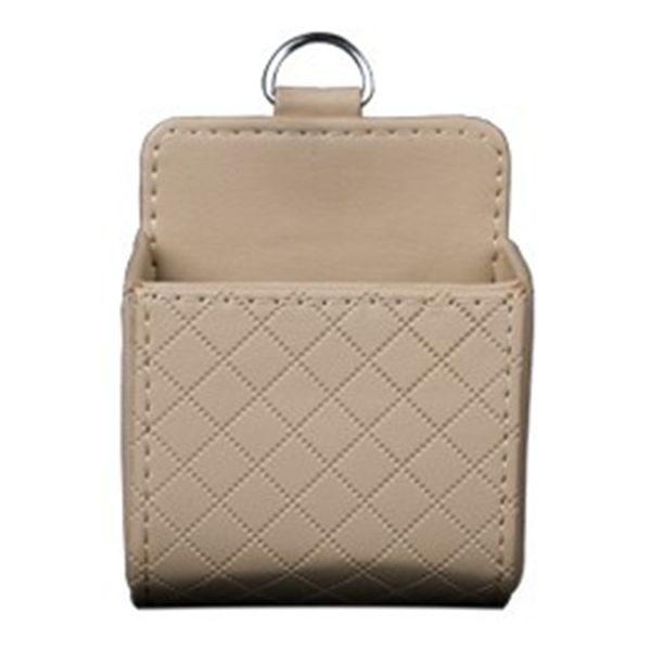 

universal car air outlet phone card storage bag box leather multifunction car storage boxes black/rice/gray/orange auto parts
