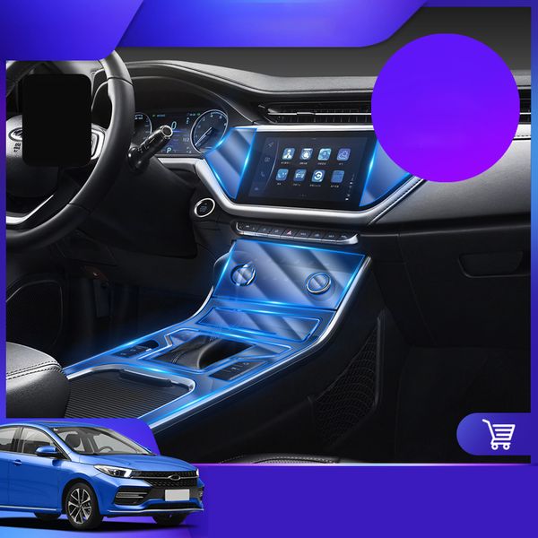 

lsrtw2017 tpu transparent car interior film gear panel sticker for cherry arrizo gx 2018 2019 2020 accessories