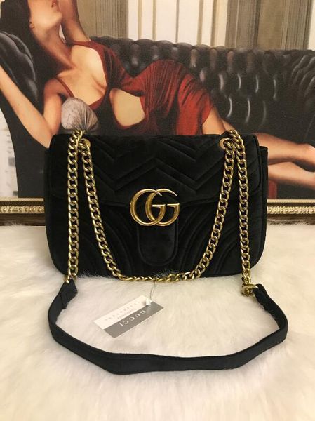 

2019 завод прямой бренд женщины сумку зима новый замок бархат мешок классический вышитые линии волнистых женщин цепи мешок элегантный темпер