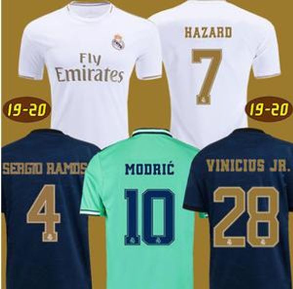 

fans vesion 19 20 real madrid hazard jovic mendy rodrygo real madrid soccer jerseys 2019 2020 camisetas football shirt men jersey, Black