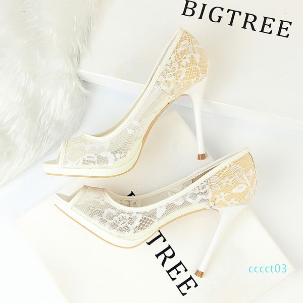 

bride party shoes zapatos fiesta mujer elegante peep toe high heels platform stiletto zapatos de vestir mujer estiletos mujer 03ct, Black