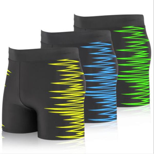

electrocardiogram print swimming briefs mens swimwear bikini homme surfing shorts beachwear trunks swimsuit summer holiday male