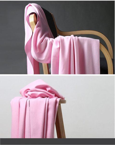 

2017 new cashmere scarf, pure color thick warm shawl and thick wool scarf, autumn winter delivery, Blue;gray