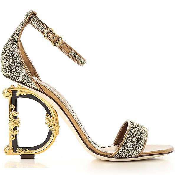 

new high heels sandals for woman genuine leather dressing pumps with d baroque & g sculpted heel sandals wedding shoes, Black