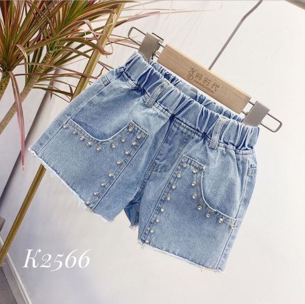 

2020 new girls denim shorts summer fashion girls shorts 3-8t c965, Black
