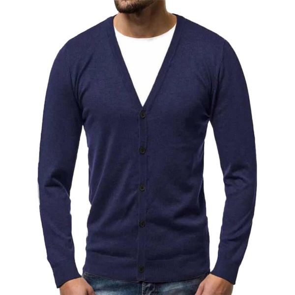 

2019 solid comfy knitted sweater men's autumn winter warm pullover cardigan button blouse men winter sweater, White;black