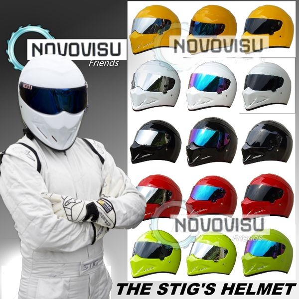 

novovisu tg the grand tour the stig helmet motorcycle motorbike carting racing helmet many color dot stig's