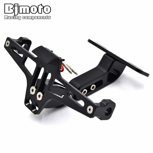 

мотоцикл регулируемый угол алюминий номерной знак рамка держатель универсальный кронштейн для honda yamaha