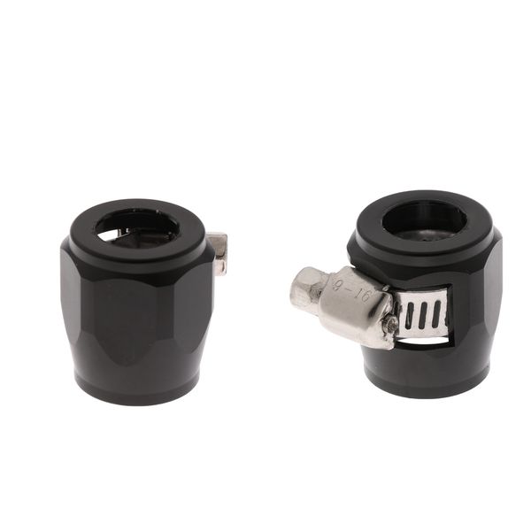 

2pcs an8 car fuel oil water hose tube pipe end finisher clamp clip