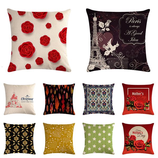 

праздничные декоративные подушки подушка обложка хлопок наволочки pillowcover cojines decorativos пункт диван cuscini украшения zy885