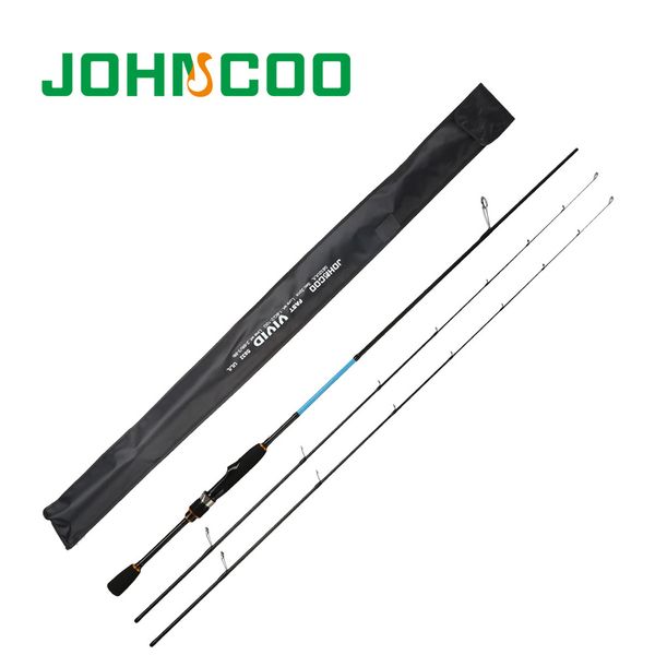 

johncoo 2017 new 1.92m lure fishing rod fast action ul/l tips carbon spinning rod jigging fishing 2 sections tackle