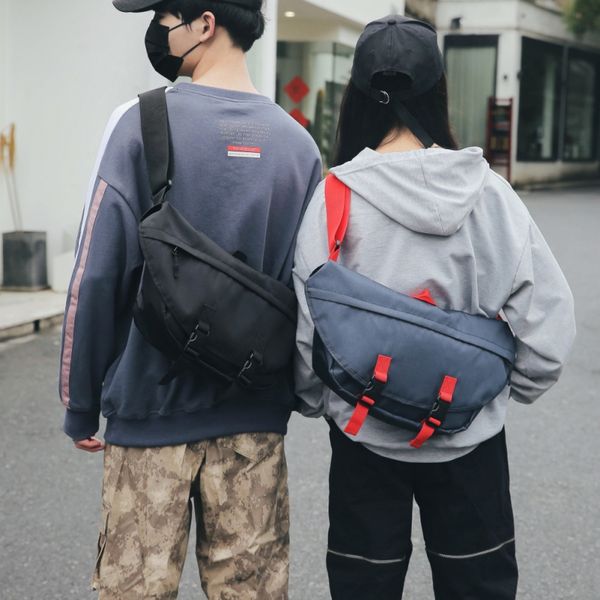 

new for women men fashion crossbody chest bag hip hop street style messenger bags waist bag large capacity casual shoulder