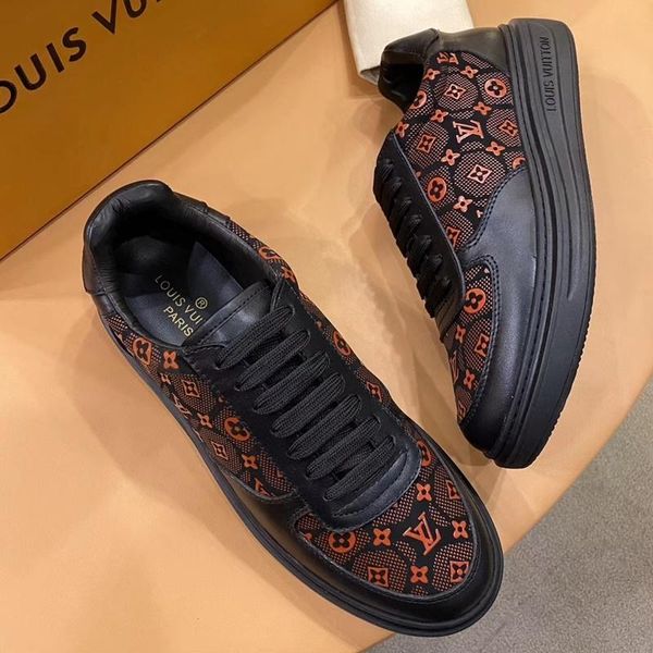 

2020 c5 new fashion casual men shoes, comfortable luxury men shoes leather sneakers original box packaging zapatos hombre, Black