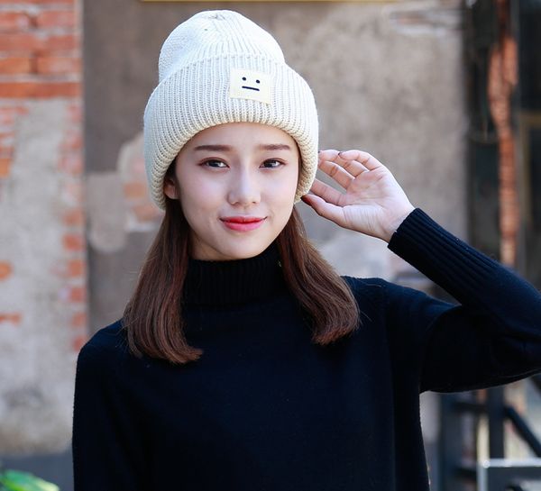 

fashion knitted hat women winter hats for women warm chapeu new thick female cap gorros mujer invierno girls beanie, Blue;gray