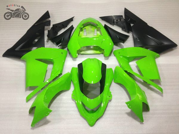 Customize ABS kits carenagem de plástico para Kawasaki Ninja 2004 2005 ZX10R verdes motocicleta preta carenagens kits chineses ZX10R 04 05 ZX 10R