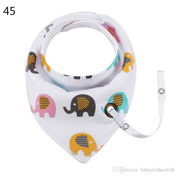 

ins cotton baby bibs with pacifier clip hole for baby boys girls wholesale 50pcs