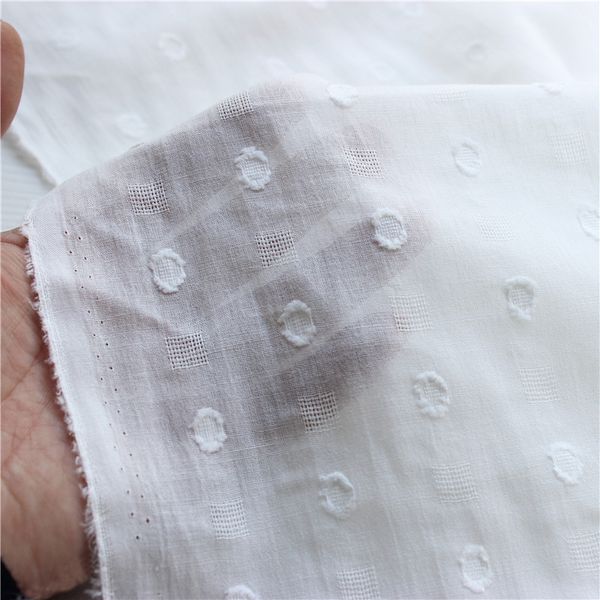 

чистый хлопок жаккардовые ткани для женщин рубашки платье overpull для домашнего текстиля одежда швейные ткани 100x145cm, Black;white