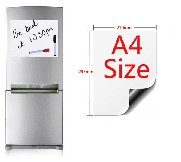 

a4 size 210mmx297mm magnetic whiteboard fridge magnets presentation boards home kitchen message boards writing sticker