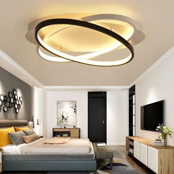 

new creative rings modern led ceiling light for living room bedroomhome indoor led ceiling light fixture ac90v-260v