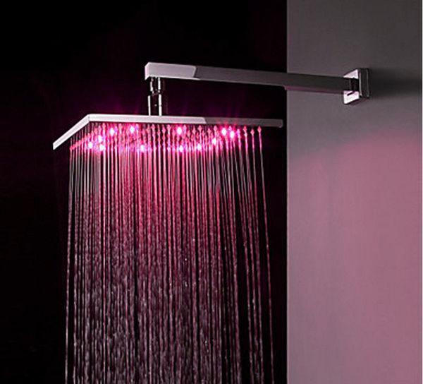 

8"/10"12" bath shower spray luxury european design large polish panel led rain shower easy clean bathroom shower
