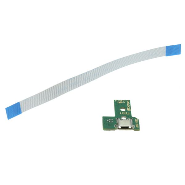 

usb charging port socket circuit board 12 pin for sony ps4 controller repair