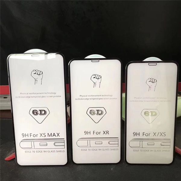 

6d изогнутый экран протектор для iphone 11 про макс x xr xs макс закаленное стекло полное покрытие защитное стекло на iphone для 8 7 6s glas