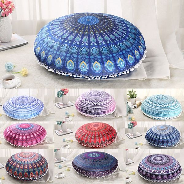 

round plush pillow covers cushion cover pillowcase cushion cover home office sofa car decoration dhl an1967