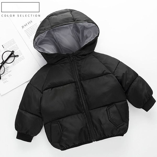 

children's coat winter new children's down jacket round neck boy cotton coat tide outwear down coat, Blue;gray