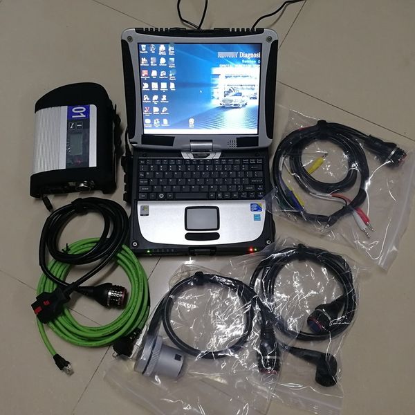 

auto daignostic tool mb star c4 sd connect 4 with v12.2021 soft-ware installed well on used lapcf19 i5 8g for mercedes