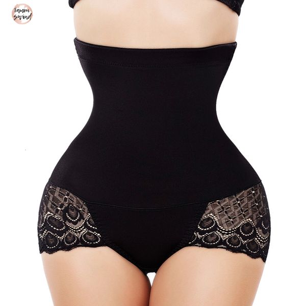 

формирователи управления брюки butt lifter shapewear женщины талии тренер bodysuit похудения белье для похудения талии моделирование ремень, Black;white