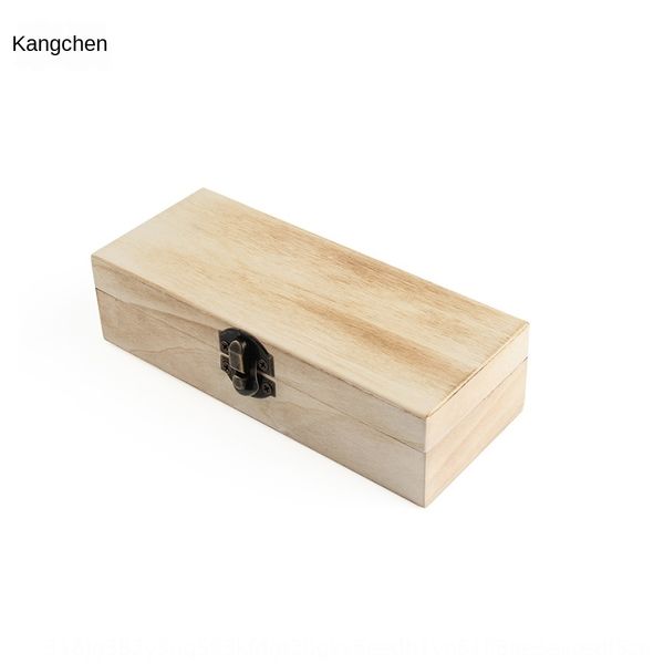 

bamboo-wood flip metal spring small lock buckle case glasses case pine glasses box square wooden box