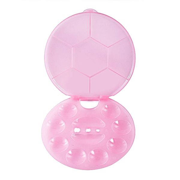 

8 slots nail art mixing palette tray pigment eyeshadow blending pallet pink