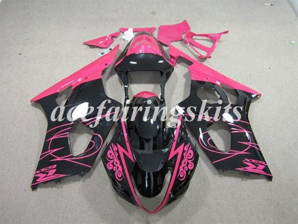 

4gifts injection mold new abs motorcycle full fairings kifs fit for suzuki gsx-r1000 k3 2003 2004 03 04 gsxr1000 bodywork set pink