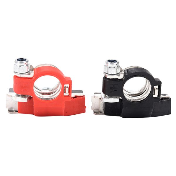 

1 pair heavy duty post 3 way battery terminal connectors universal auto car van boat positive + negative