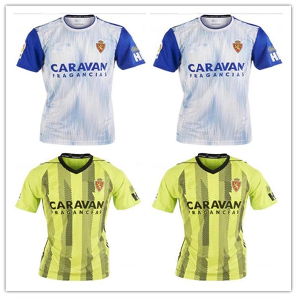 

19 20 real zaragoza occer jer ey home away cami eta de fÃºtbol 2019 2020 alvaro vazque oro gual eguara men and kid kit football hirt