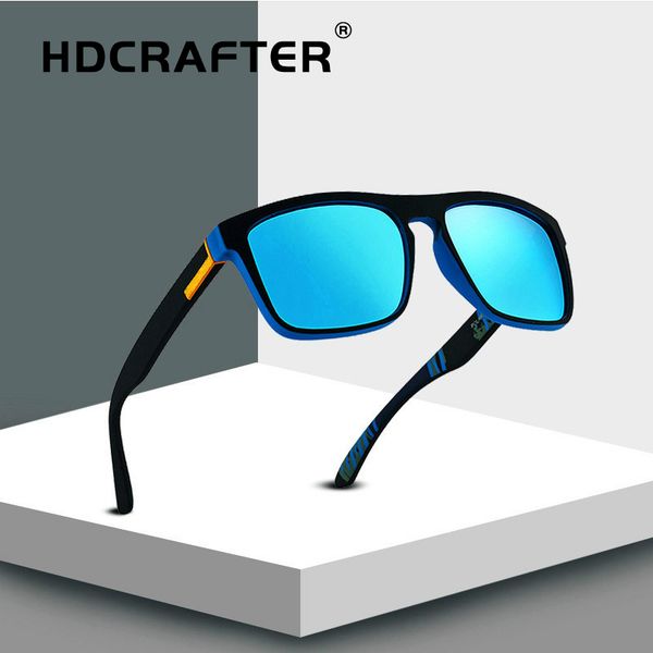 

hdcrafter polarized sunglasses men driving sun glasses square brand design retro vintage sunglasses eyewear accessories uv400, White;black