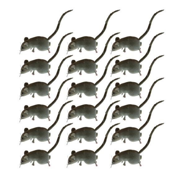 

18 pcs lifelike mouse ornament props toys animal statues miniature outdoor garden grassland tree lawn sculpture home decor