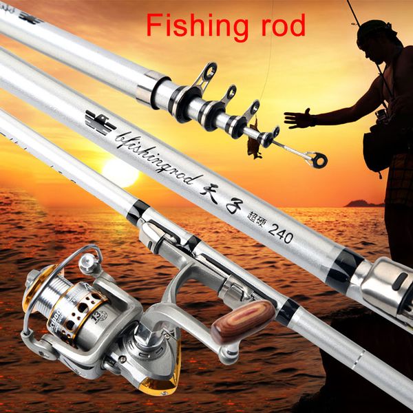 

1.8-3m fishing rod reel travel portable sea fishing pole for freshwater saltwater profession tool only rod